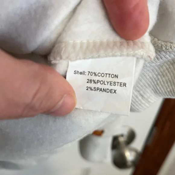 sm wardrobe Fox Print on Oatmeal Colored Cotton Blend Sweatshirt Women’s Large - Picture 12 of 14